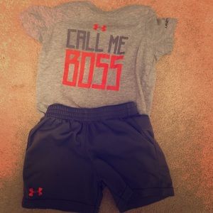 12-18 month under armour short set